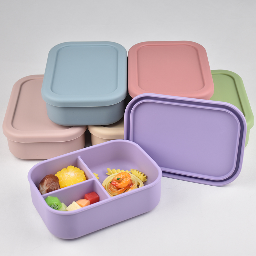 Meal Prep Kinder - 3-Compartment Food Grade Silicone Bento Lunch