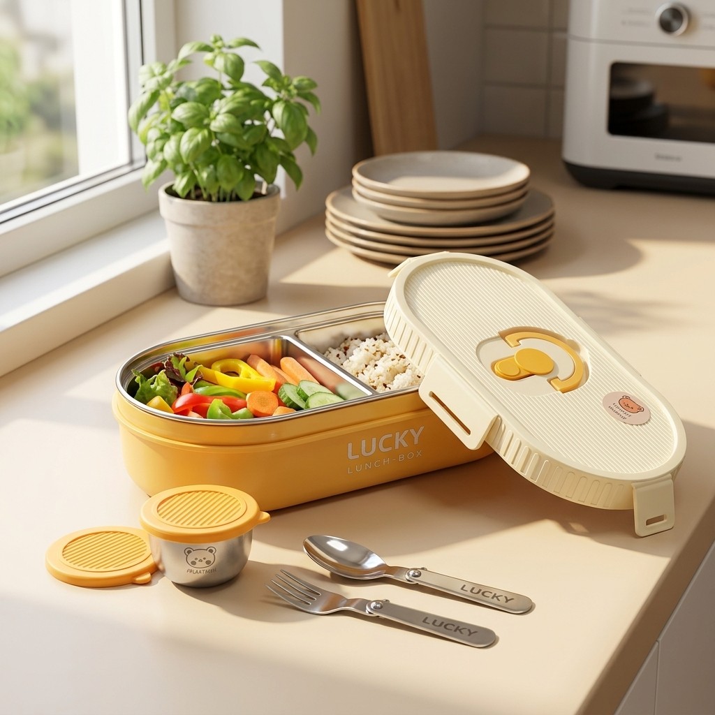 Meal Prep Kinder - Microwave Safe 304 Stainless Steel Lunch