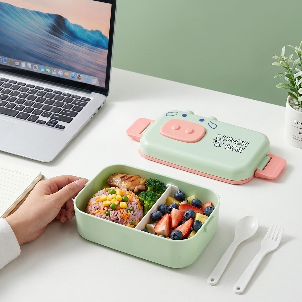 Kawaii Plastic Bento Box for K - Meal Prep Kinder ulasan dan harga