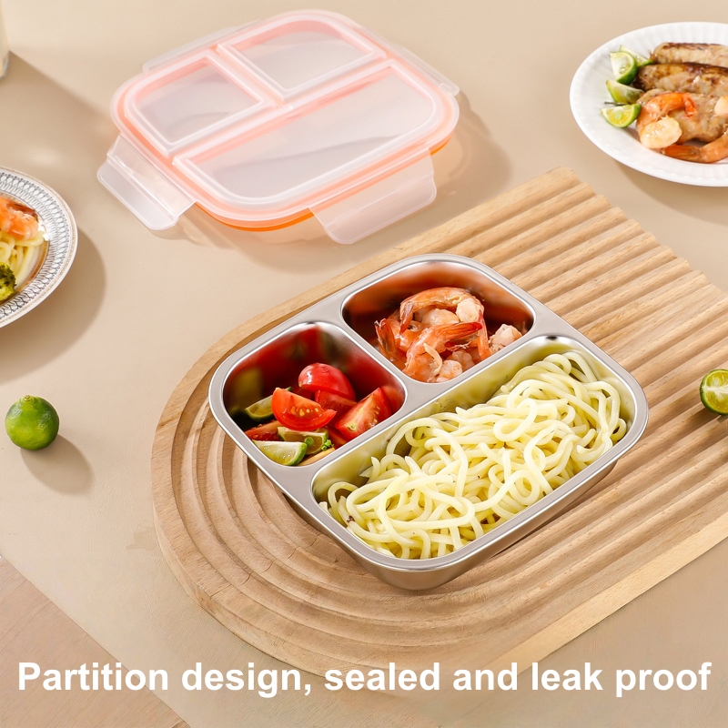 304 Stainless Steel Lunch Box, - Meal Prep Kinder ulasan dan harga