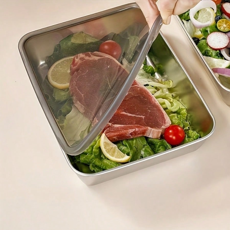 6pcs(3 Boxes+ 3 Lids) Stainles - Meal Prep Easy ulasan dan harga