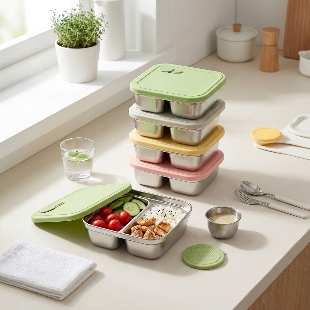 304 Stainless Steel Bento Lunc - Meal Prep Kinder ulasan dan harga