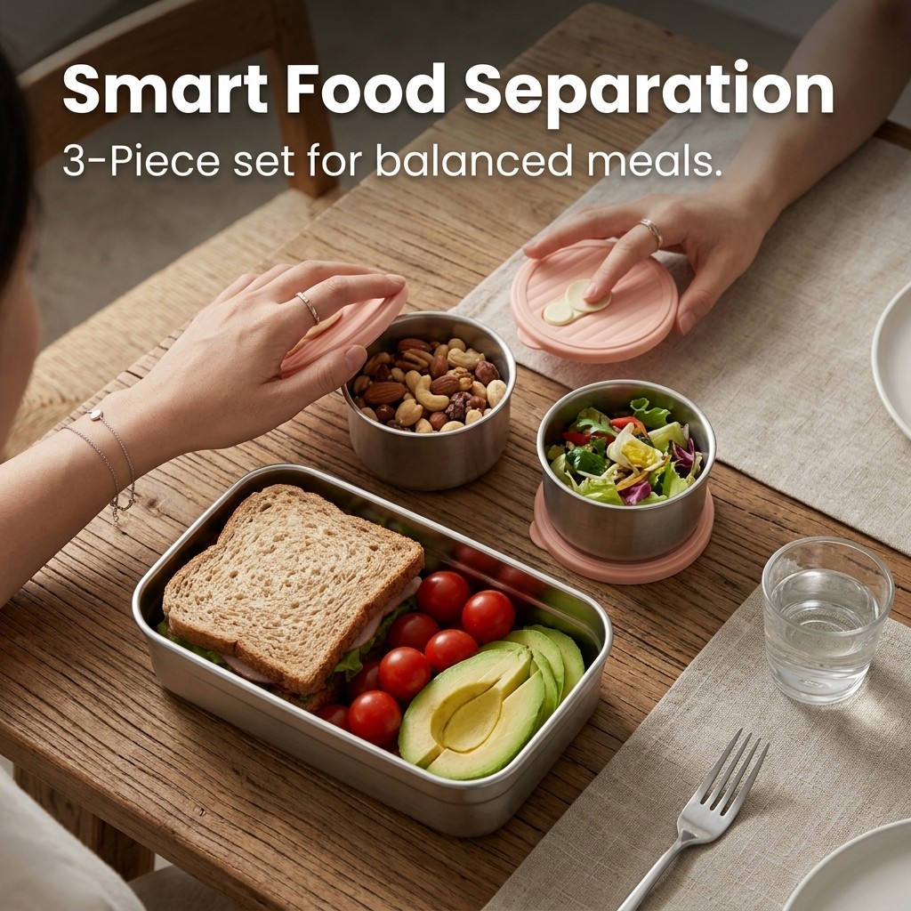 Bento Lunch Box Set Microwave  - Meal Prep Kinder ulasan dan harga