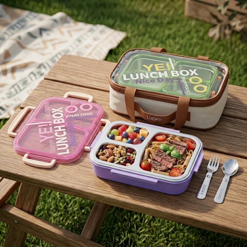 Microwavable 304 Stainless Ste - Meal Prep Kinder ulasan dan harga