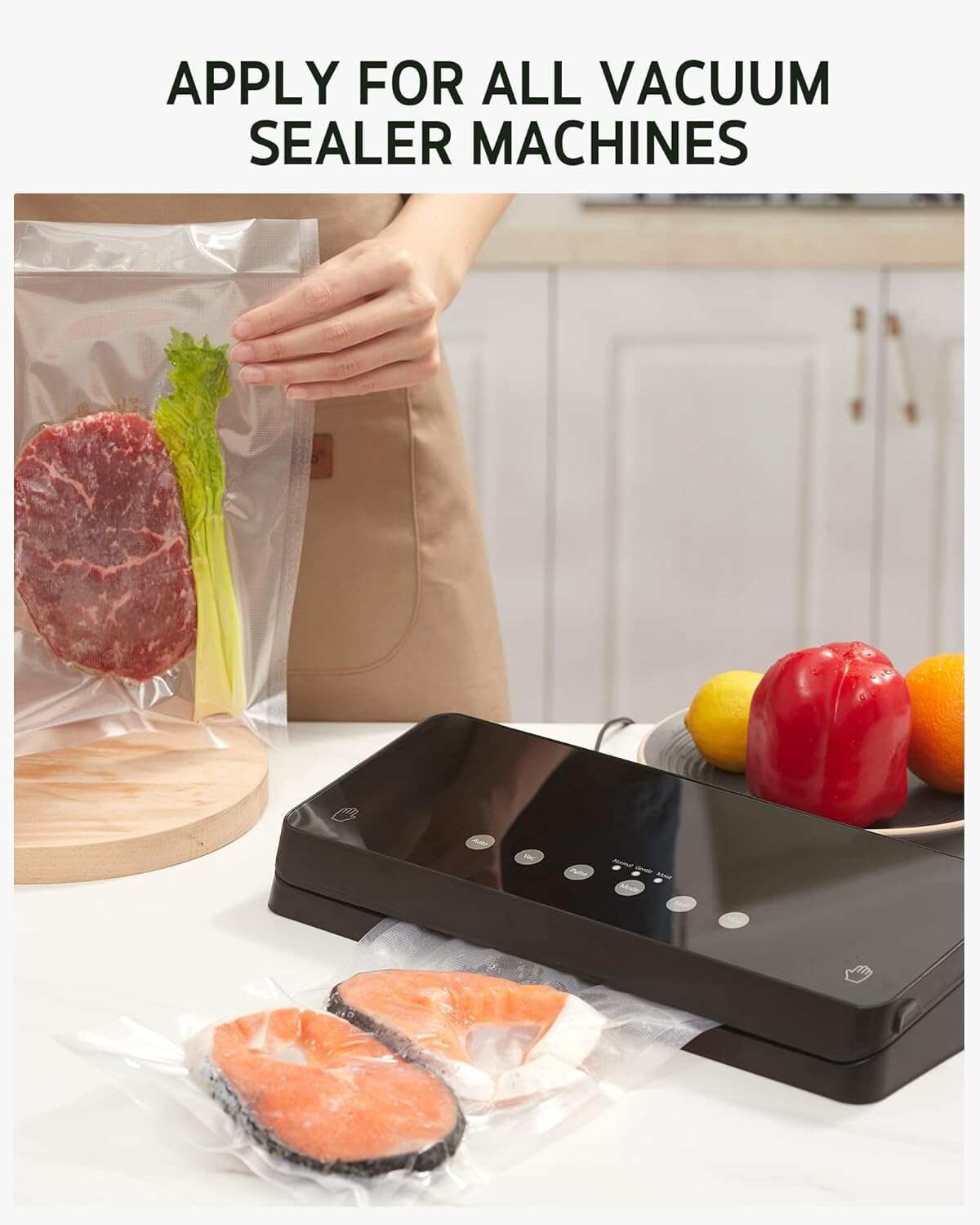 [New Deal] Vacuum Sealer Bags, - Meal Prep Bulking ulasan dan harga