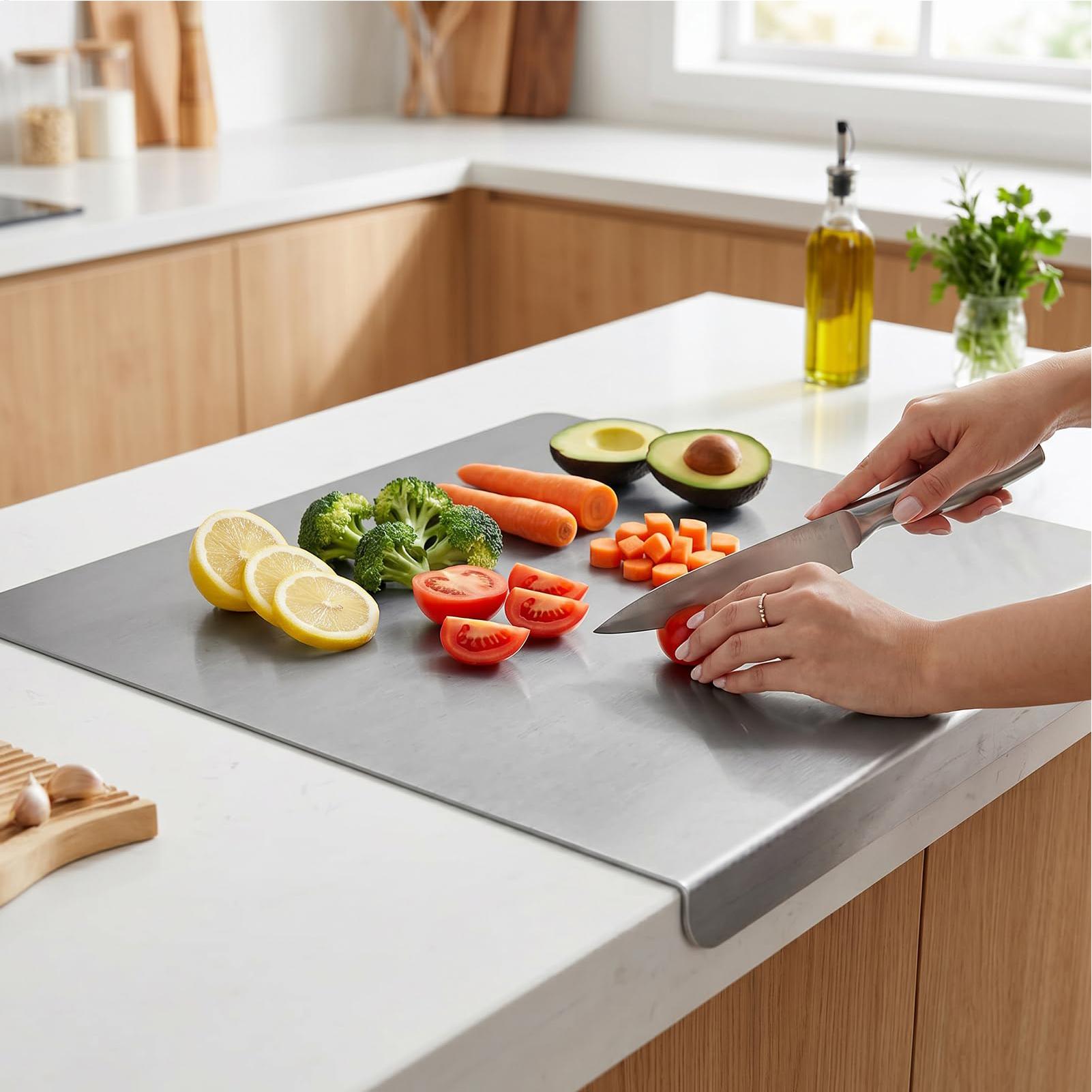 Non Slip Stainless Steel Cutti - Meal Prep Easy ulasan dan harga