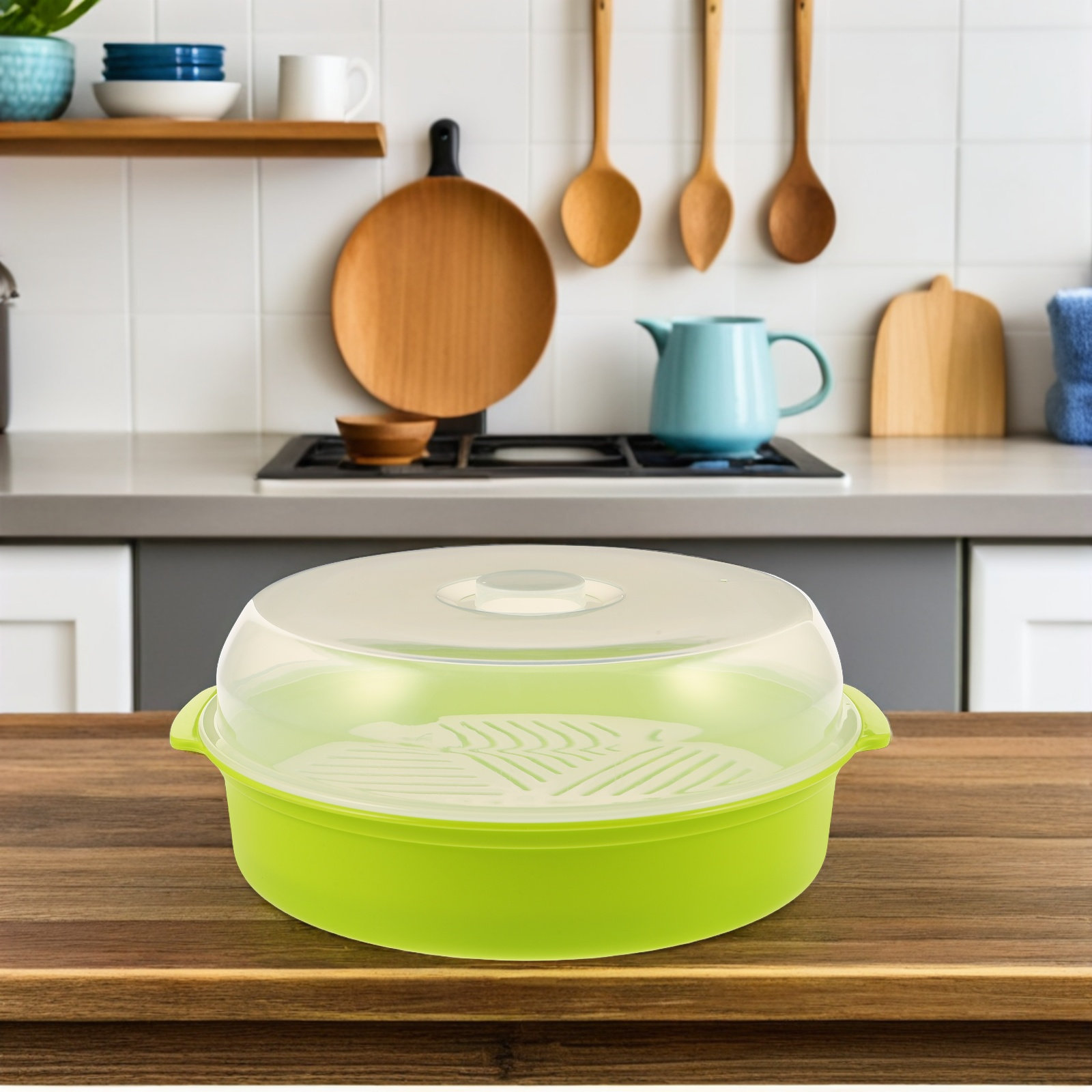 Microwave Steamer Bowl with Li - Meal Prep Healthy ulasan dan harga