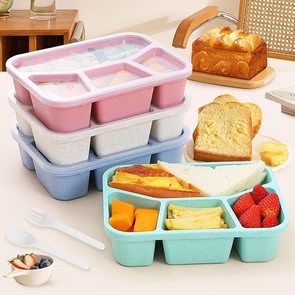 4 Compartments Kids Bento Box  - Meal Prep Kinder ulasan dan harga