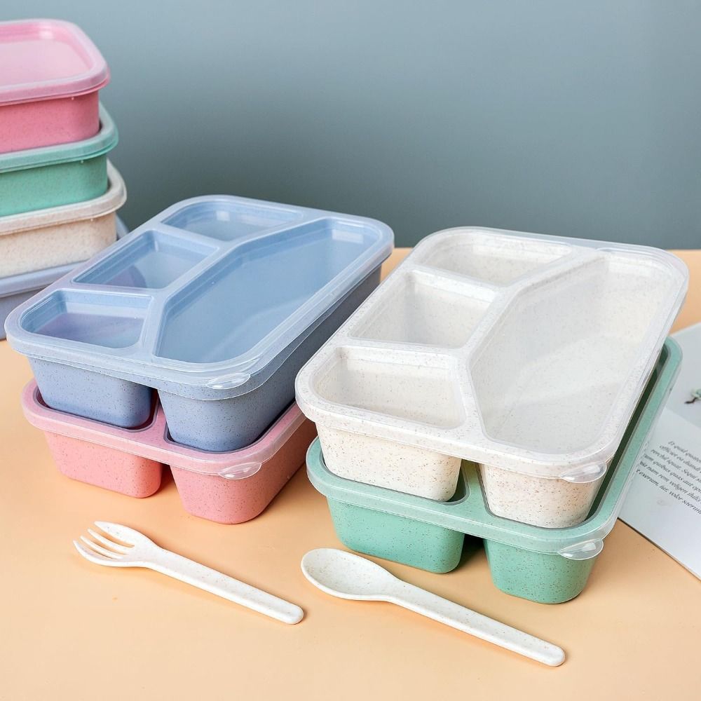 4 Compartments Kids Bento Box  - Meal Prep Kinder ulasan dan harga