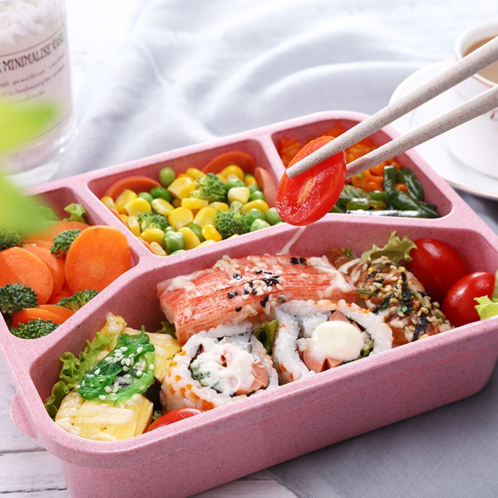 4 Compartments Kids Bento Box  - Meal Prep Kinder ulasan dan harga