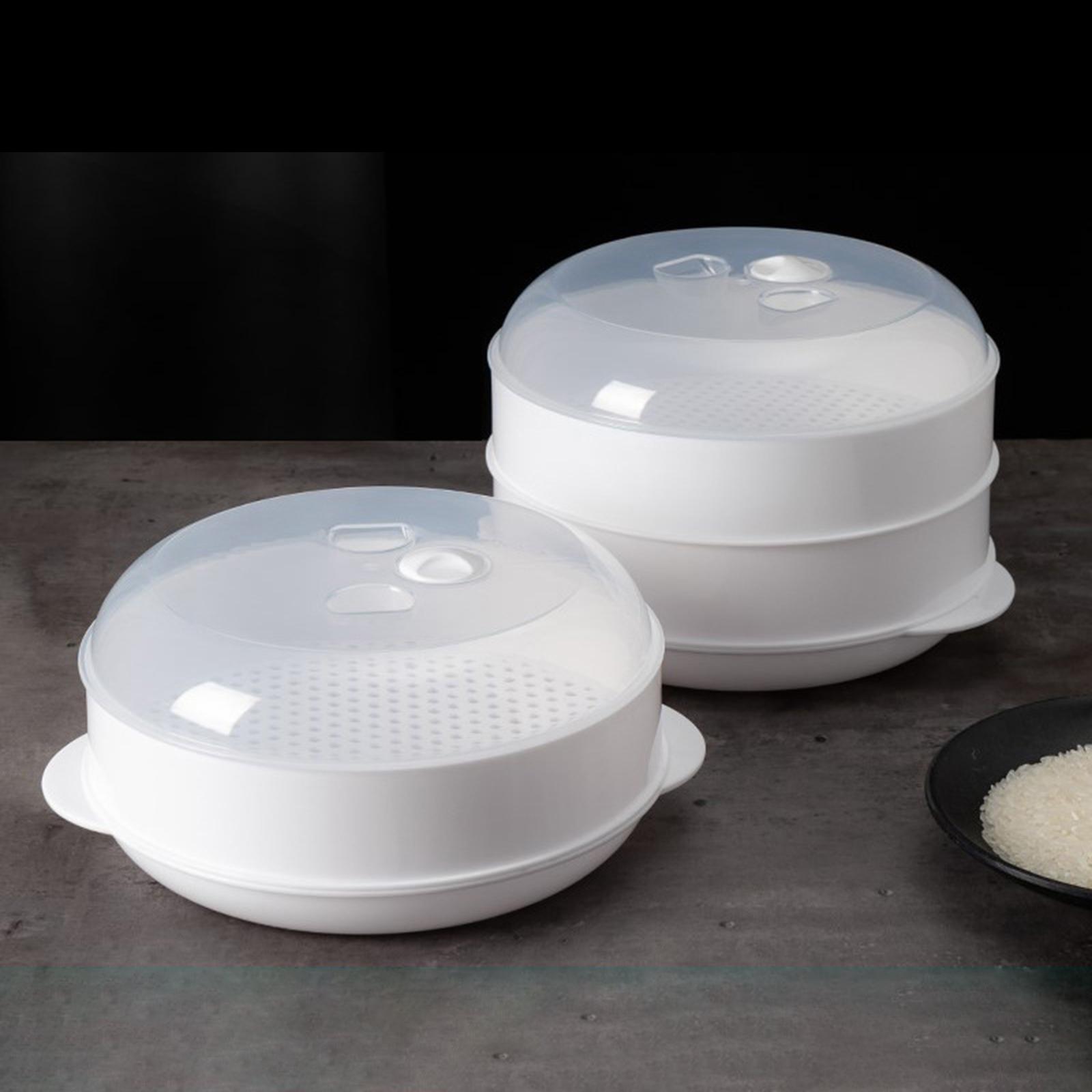 Stackable Microwave Steamer Hi - Meal Prep Healthy ulasan dan harga