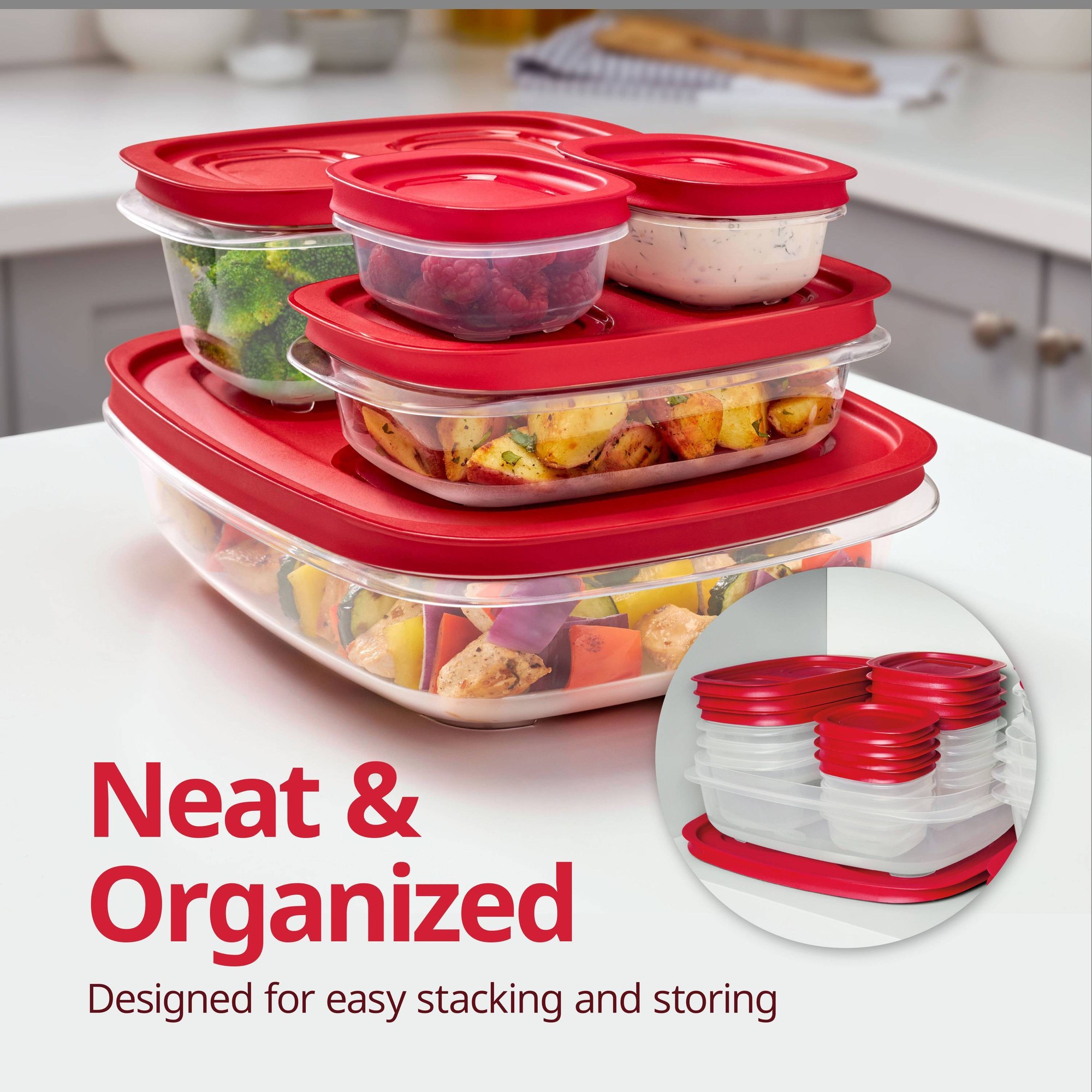 5.26 Cup Rectangular Food Stor - Meal Prep Easy ulasan dan harga