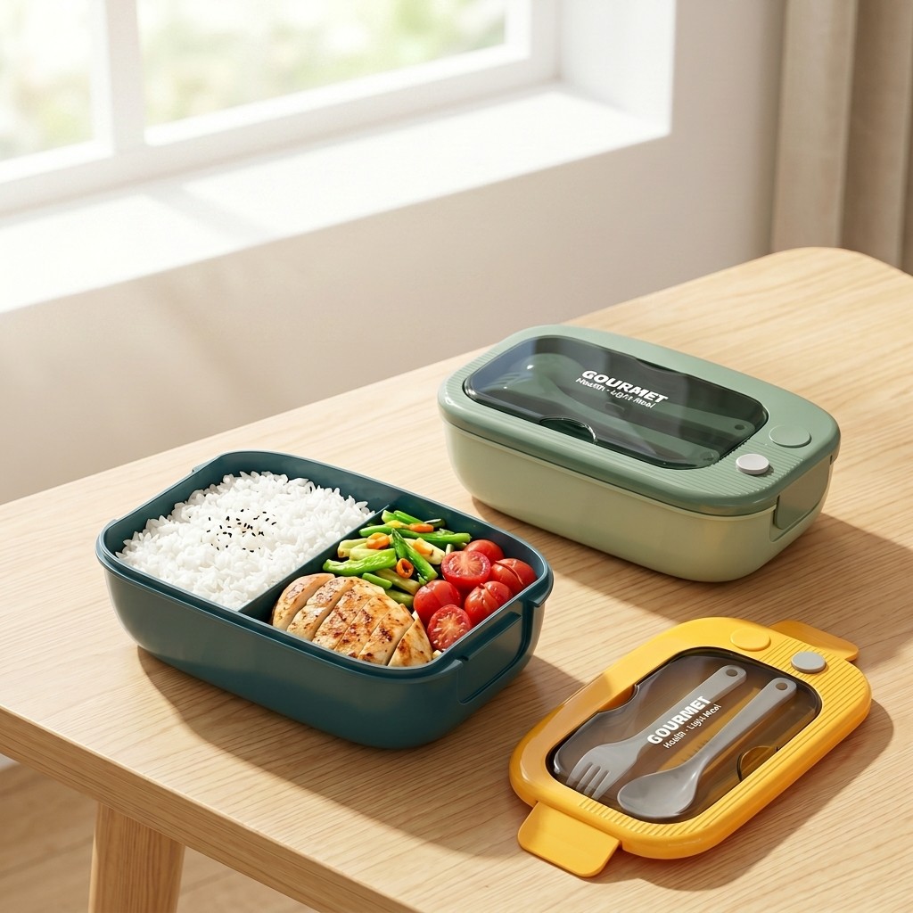 Microwavable Plastic Bento Box - Meal Prep Kinder ulasan dan harga