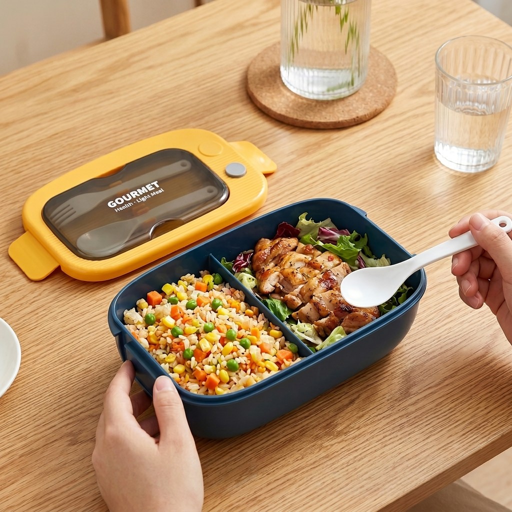 Microwavable Plastic Bento Box - Meal Prep Kinder ulasan dan harga