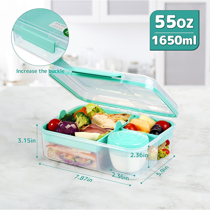 4 Compartment Leakproof Bento  - Meal Prep Kinder ulasan dan harga