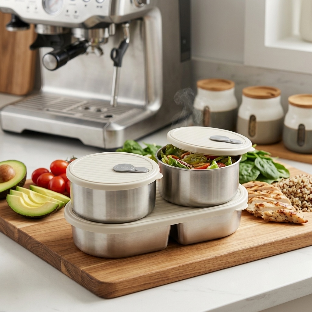 Microwave Safe 304 Stainless S - Meal Prep Kinder ulasan dan harga