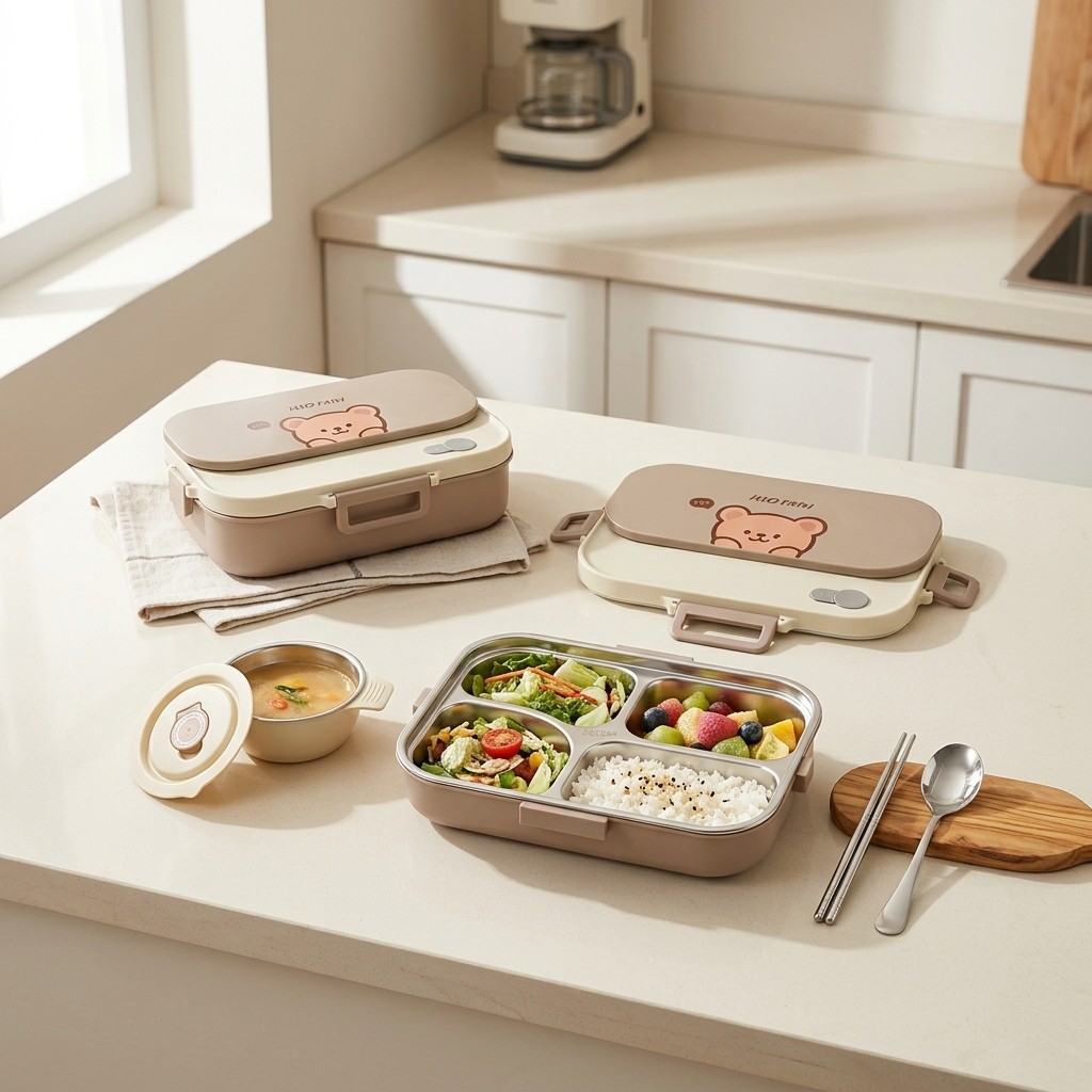304 Stainless Steel Bento Box  - Meal Prep Kinder ulasan dan harga