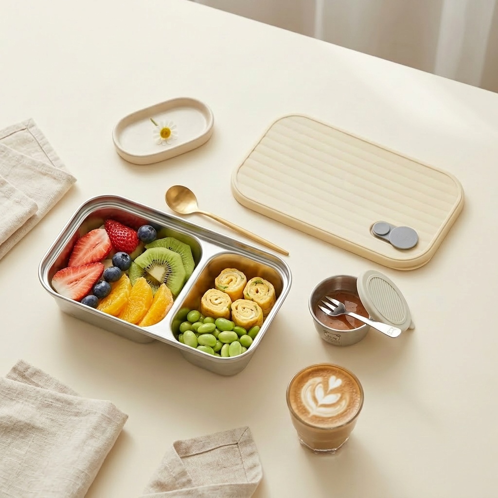 304 Stainless Steel Bento Box  - Meal Prep Kinder ulasan dan harga