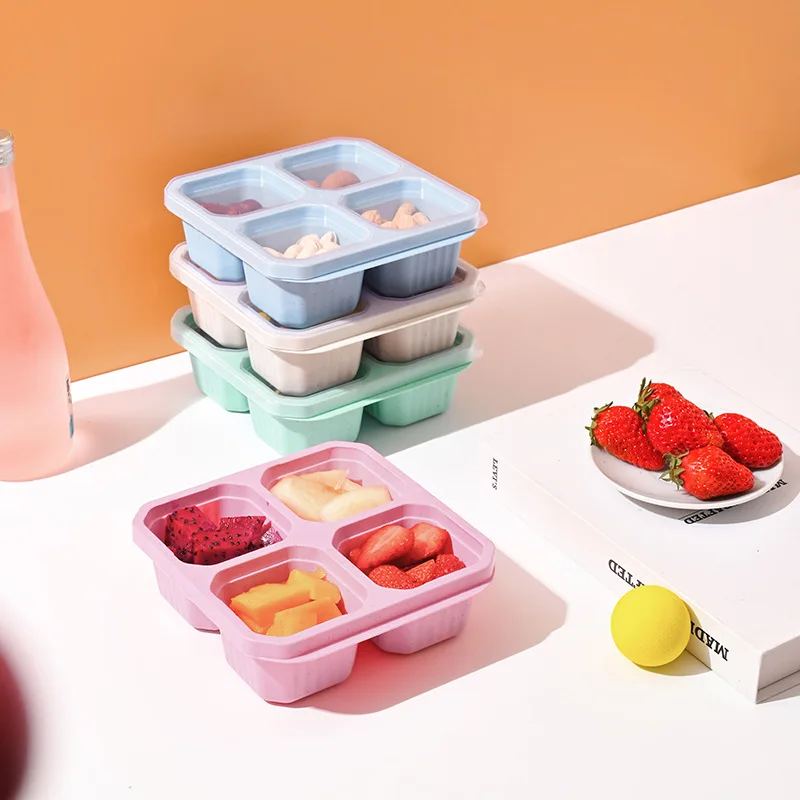 4 Grid Snack Box for Kids and  - Meal Prep Kinder ulasan dan harga